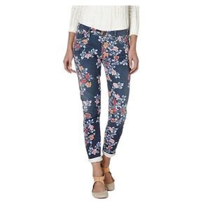 CITIZENS OF HUMANITY Blue Floral MANDY High Waist Retro Slim Roll Up Jeans 26